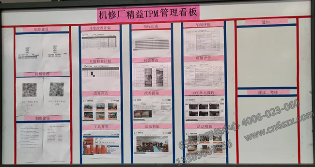 機(jī)修廠精益TPM管理看板