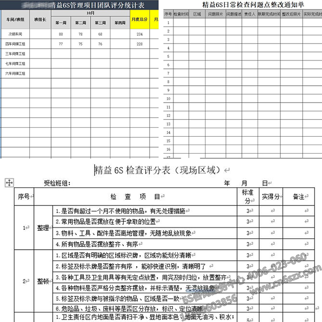 6S日常檢查評(píng)價(jià)體系